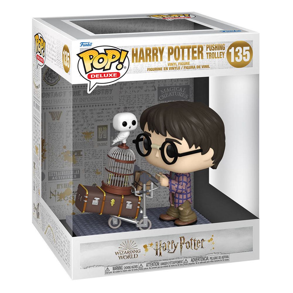 Harry Potter POP ! Deluxe Vinyl figurine Harry Pushing Trolley 9 cm – Ciné  Affiches Pop store : CAPS, Posters, Photos, Cartes Postales, Figurines pop,  Geek, Rennes